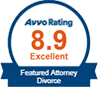 Avvo rating 8.9 excellent featured attorney divorce