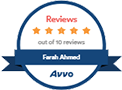 reviews five stars out of 10 reviews farah ahmed Avvo